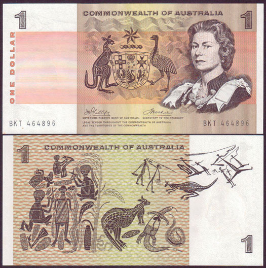 1972 Australia $1 Phillips/Wheeler (EF) L001060
